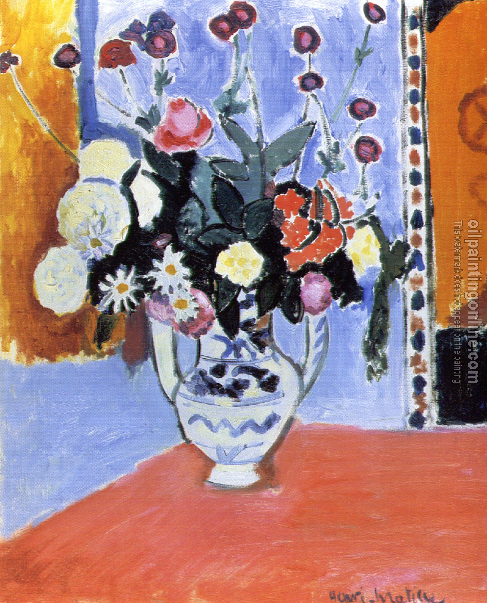 Matisse, Henri Emile Benoit - vase with two handles